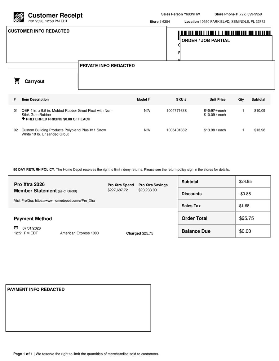 H6304 487978 Receipt