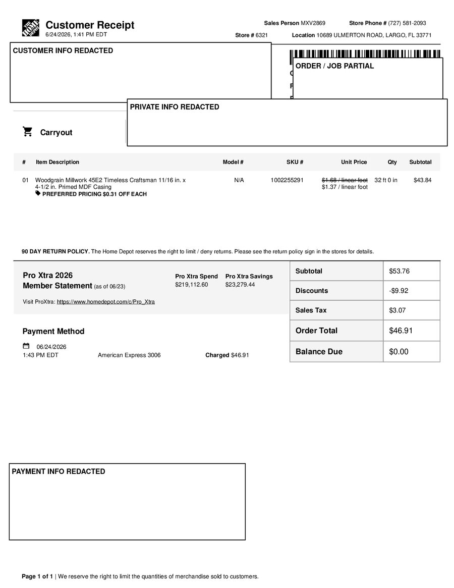 H6321 541044 Receipt